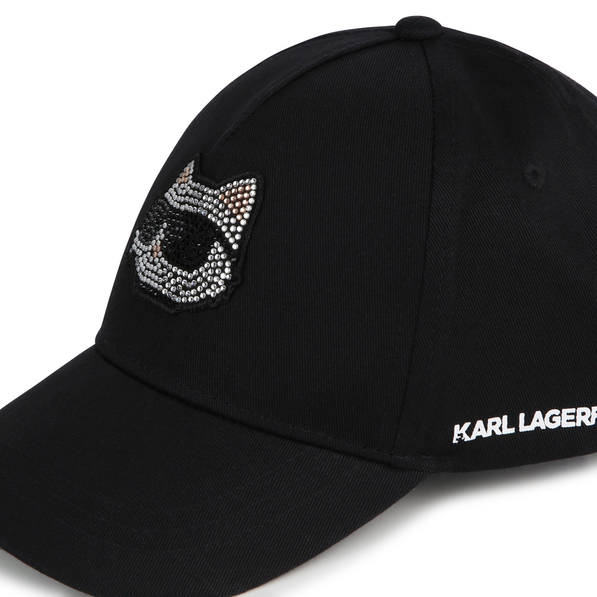 CAPPELLO NERO CON LOGO KARL LAGERFELD - Angel Luxury