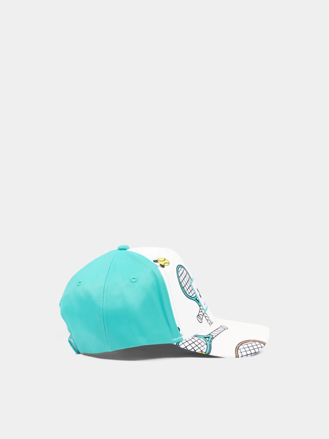 CAPPELLO VERDE ACQUA E BIANCO CON STAMPA MARC JACOBS - Angel Luxury