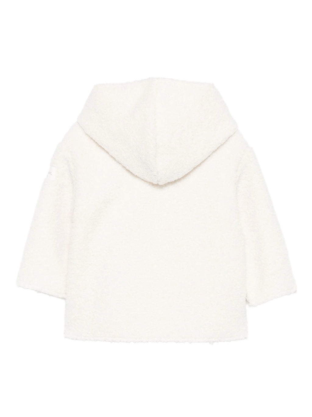 CAPPOTTO BIANCO DOPPIOPETTO CON CAPPUCCIO TEDDY&MINOU - Angel Luxury