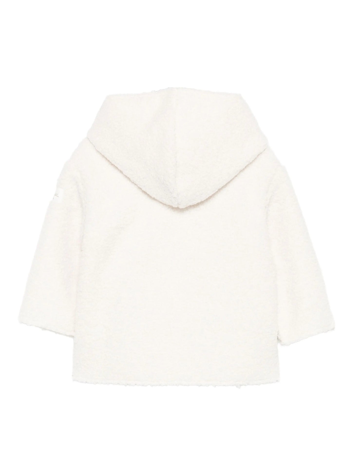 CAPPOTTO BIANCO DOPPIOPETTO CON CAPPUCCIO TEDDY&MINOU - Angel Luxury