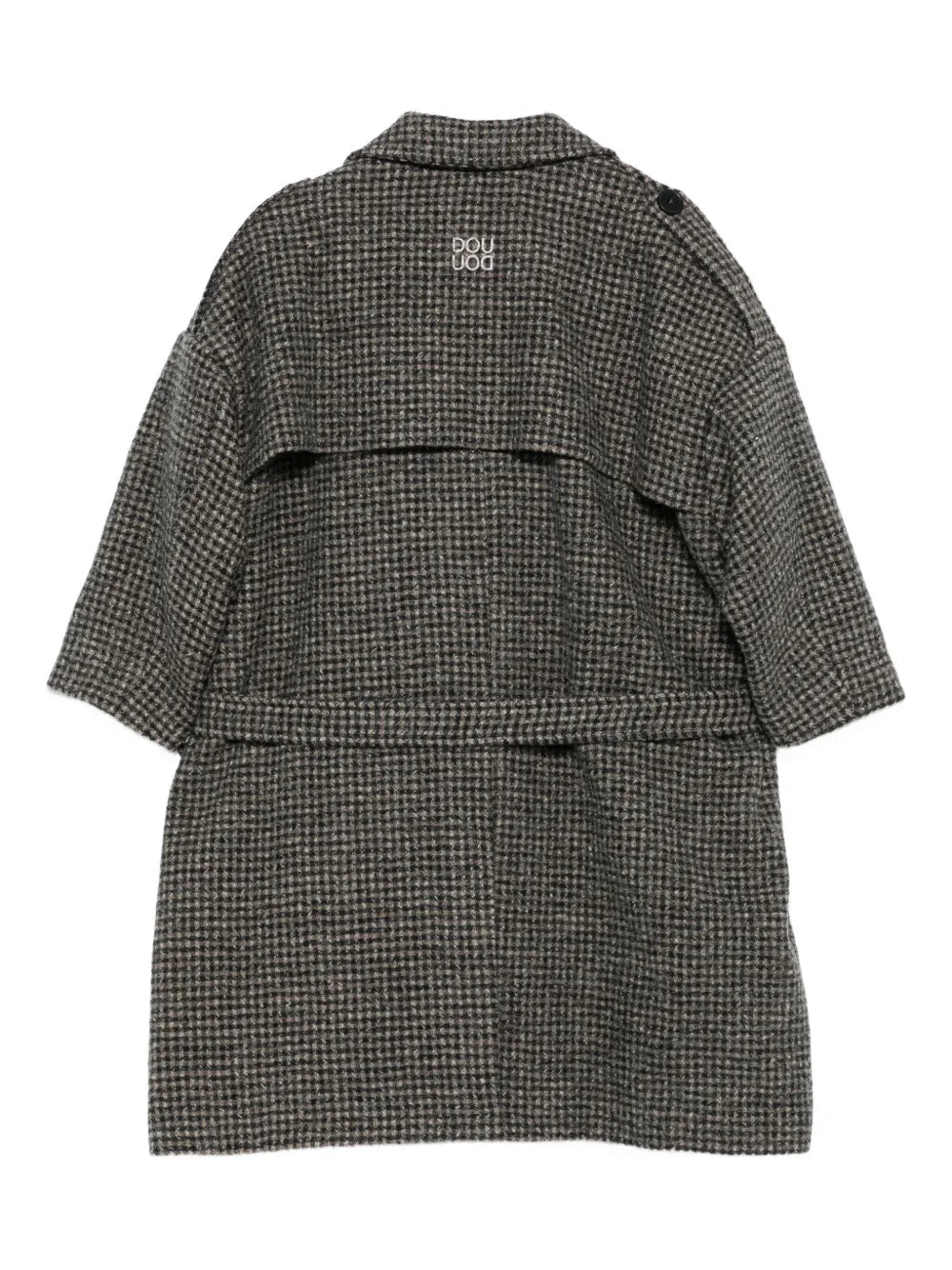 CAPPOTTO DOPPIOPETTO A QUADRI DOUUOD - Angel Luxury