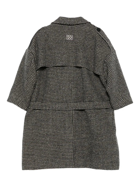 CAPPOTTO DOPPIOPETTO A QUADRI DOUUOD - Angel Luxury