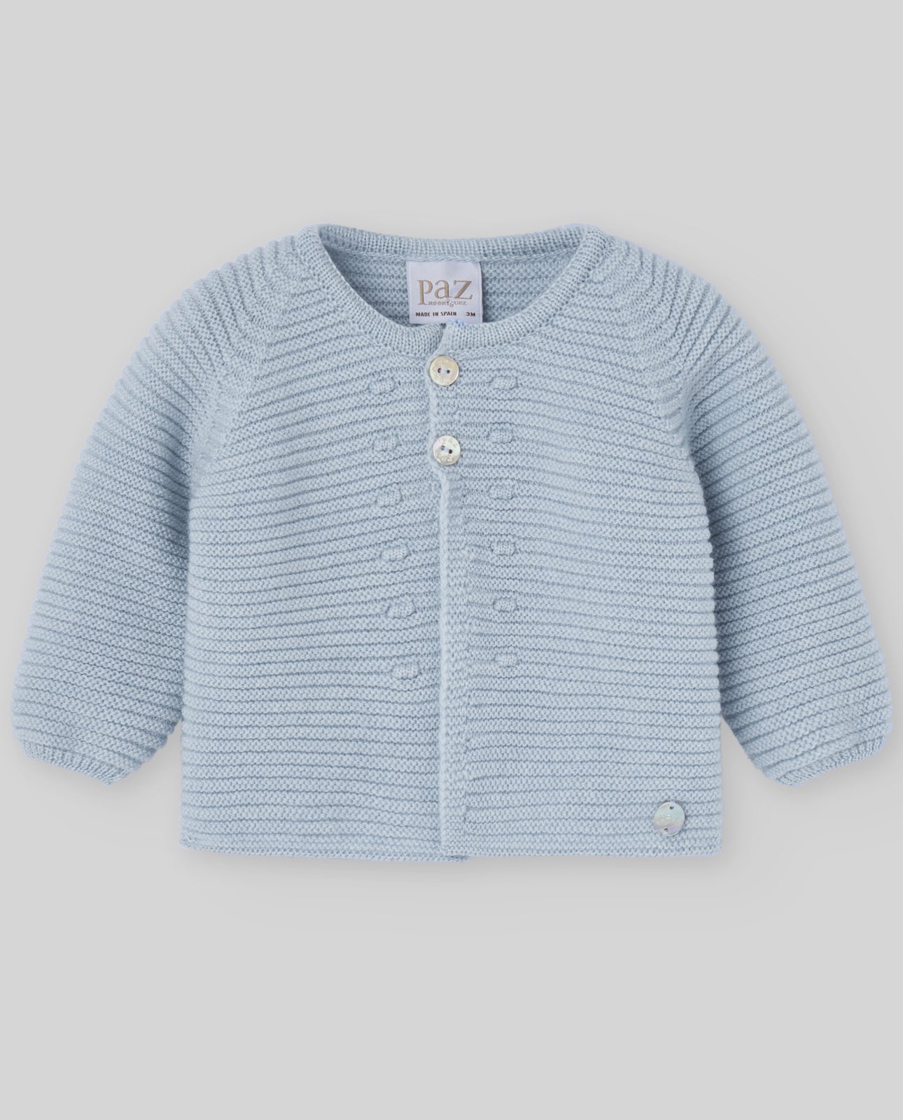 CARDIGAN AZZURRO IN LANA PAZ RODRIGUEZ - Angel Luxury