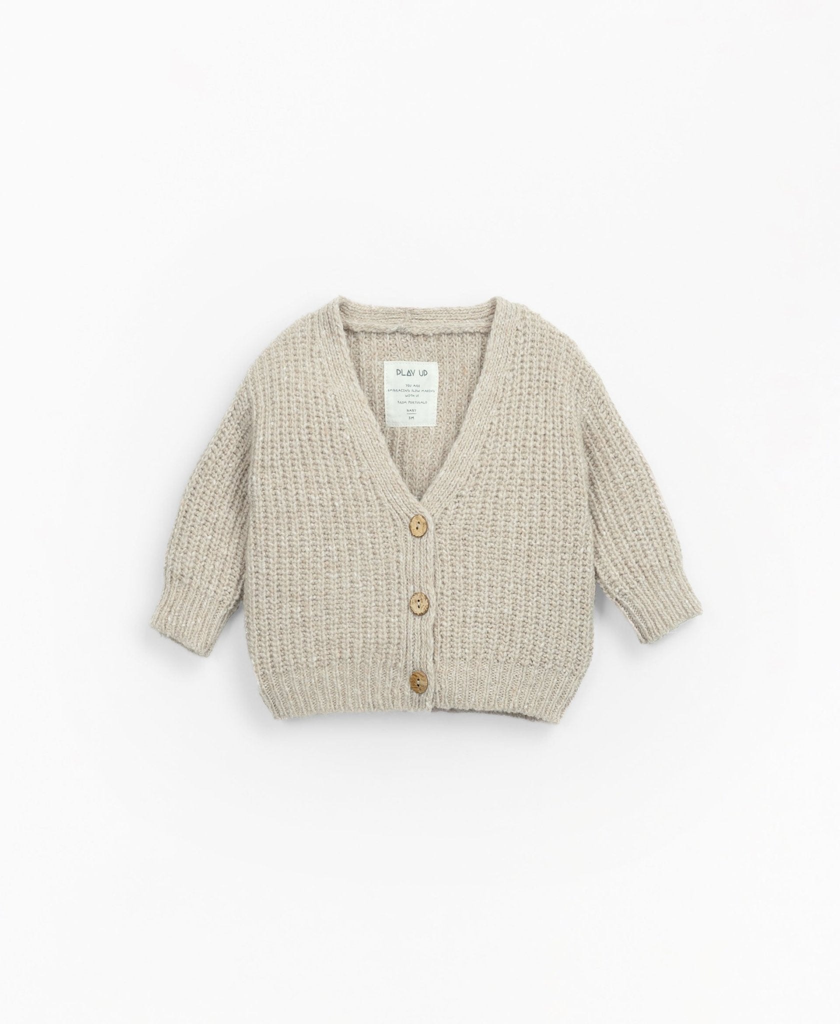 CARDIGAN BEIGE PLAY UP - Angel Luxury