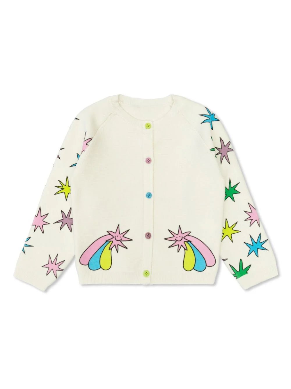 CARDIGAN BIANCO CON STAMPA STELLA MCCARTNEY - Angel Luxury