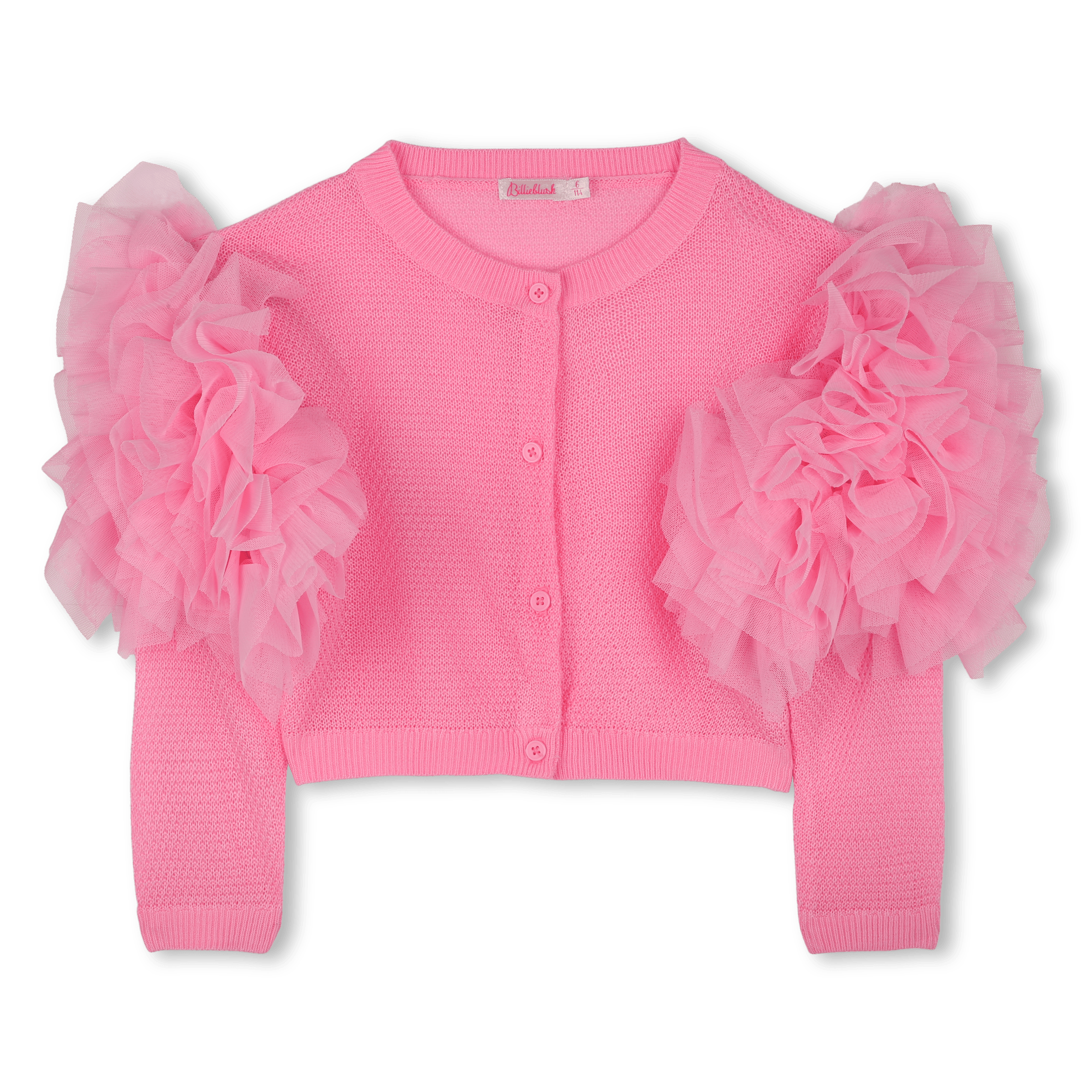 CARDIGAN CON TULLE ROSA BILLIEBLUSH - Angel Luxury