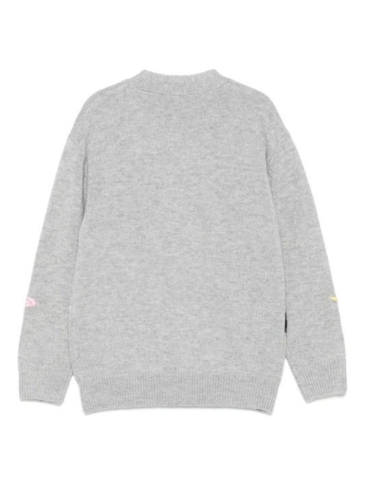 CARDIGAN GRIGIO CON LOONEY TUNES MC2 SAINT BARTH - Angel Luxury
