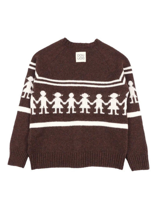 CARDIGAN MARRONE DOUUOD - Angel Luxury