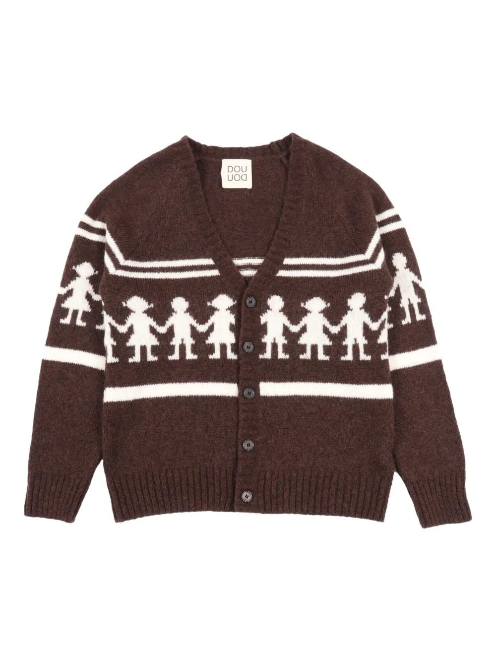 CARDIGAN MARRONE DOUUOD - Angel Luxury
