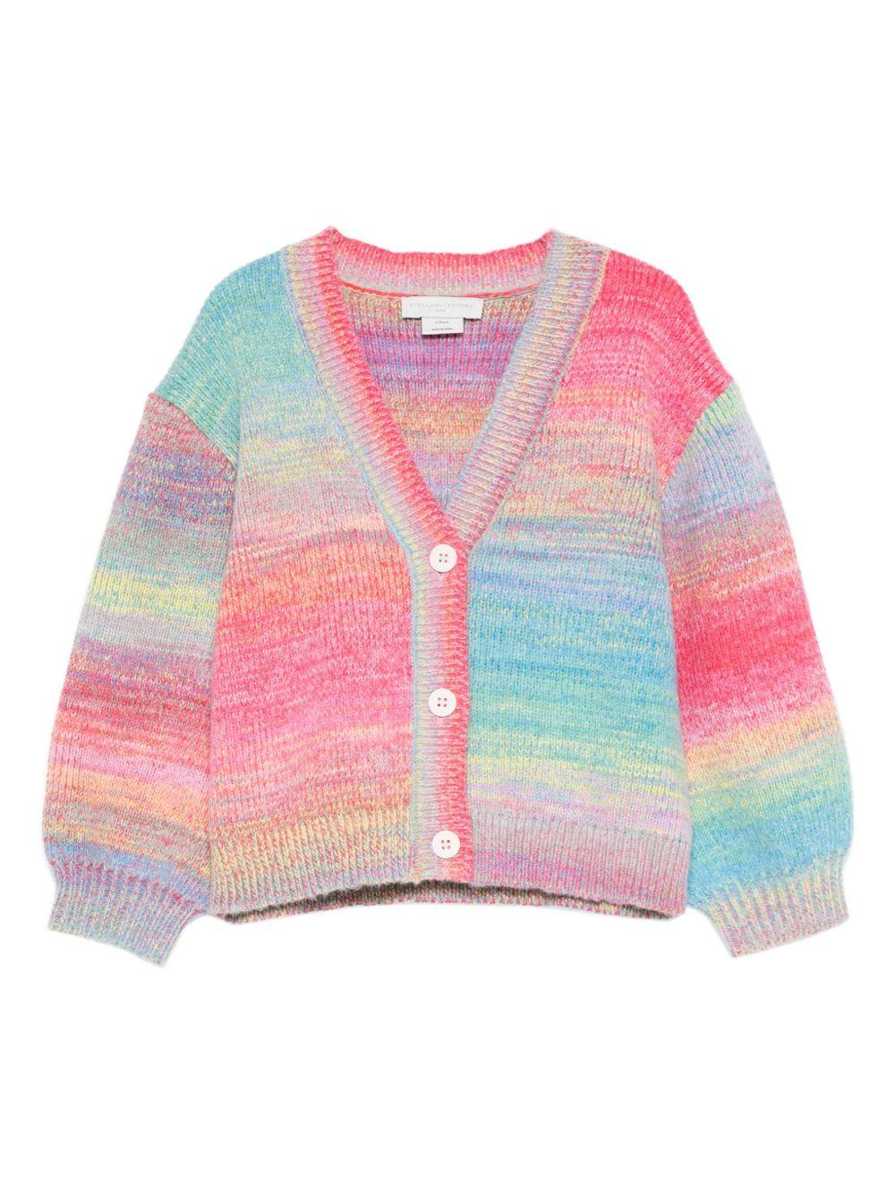CARDIGAN MULTICOLOR CON SCRITTA LOVE STELLA MCCARTNEY - Angel Luxury