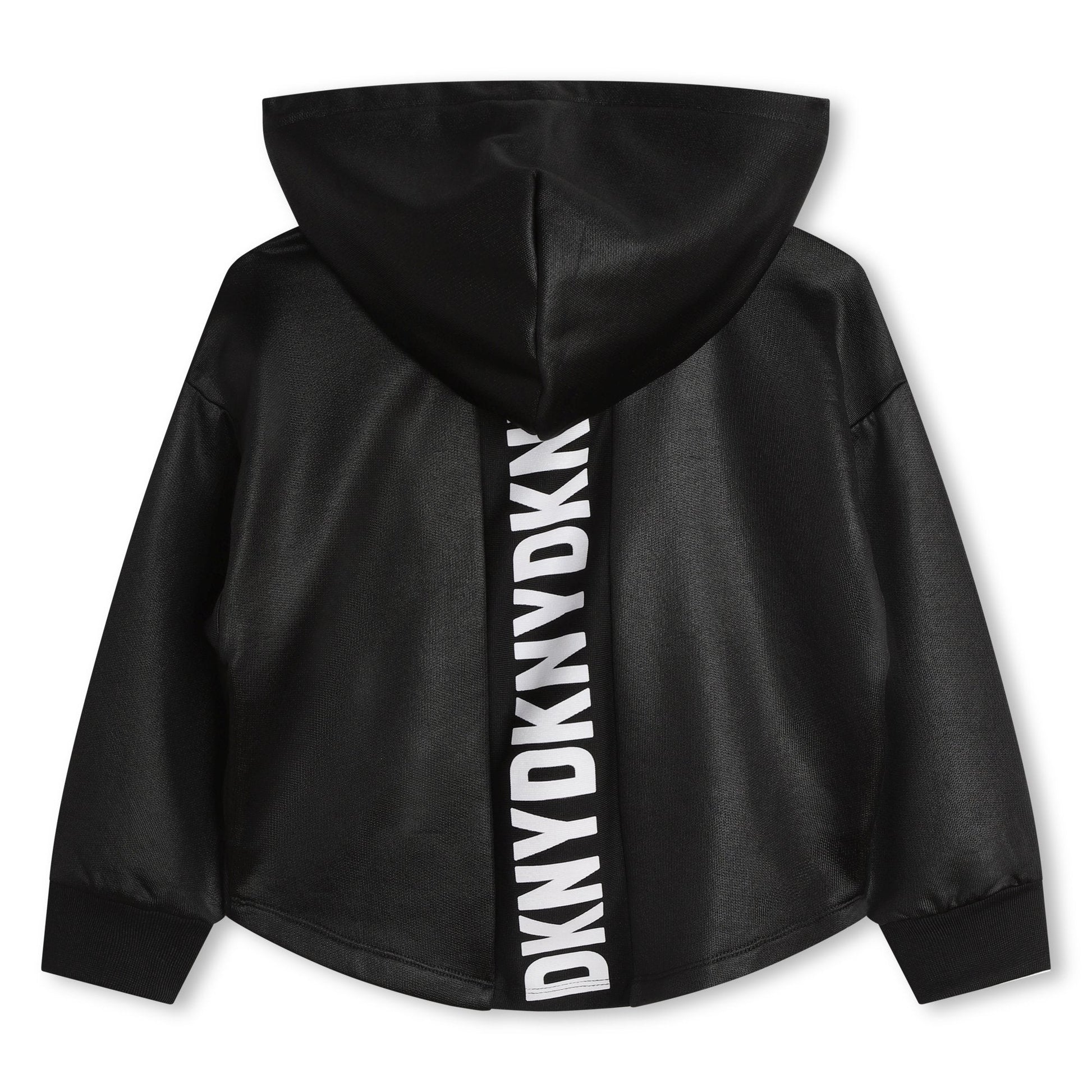 CARDIGAN NERO CON CAPPUCCIO DKNY - Angel Luxury
