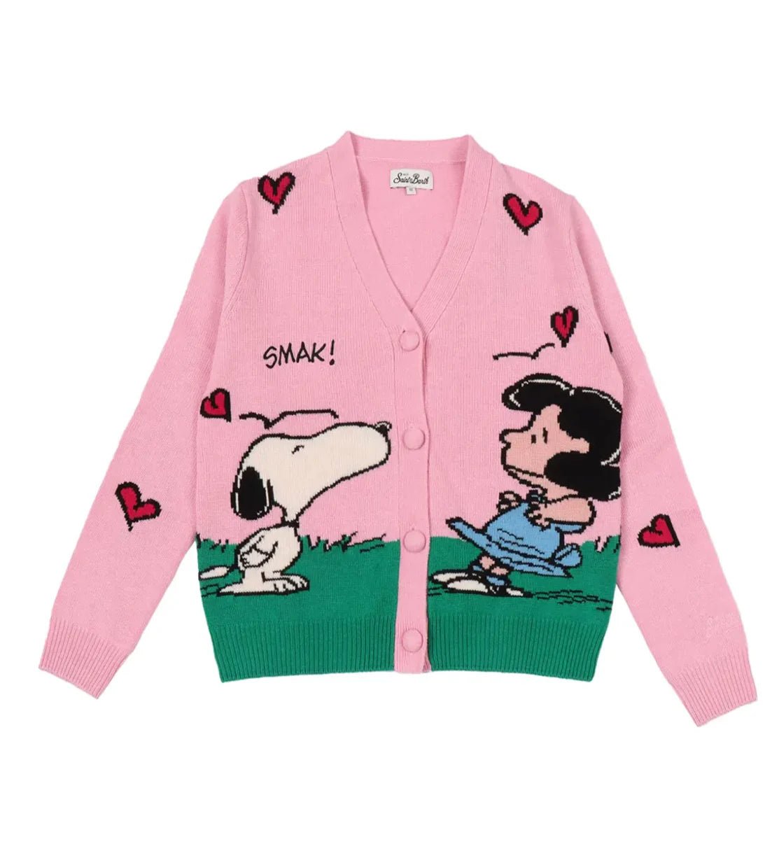CARDIGAN ROSA CON SNOOPY MC2 SAINT BARTH - Angel Luxury