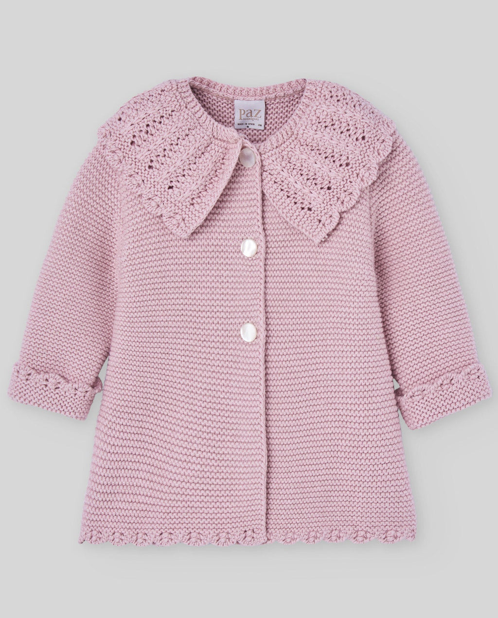 CARDIGAN ROSA IN LANA PAZ RODRIGUEZ - Angel Luxury