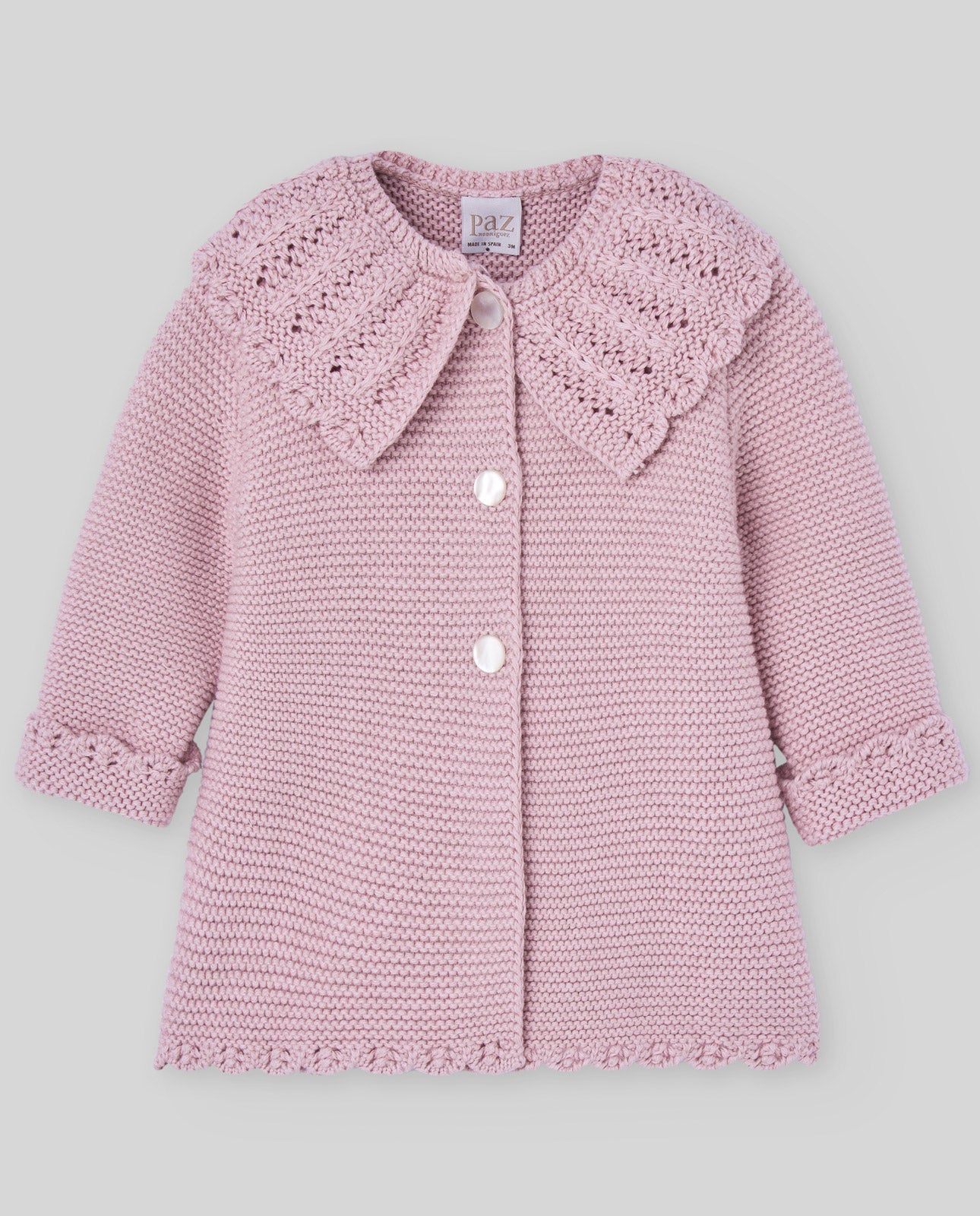 CARDIGAN ROSA IN LANA PAZ RODRIGUEZ - Angel Luxury