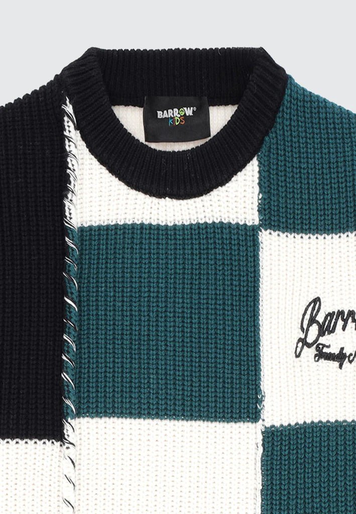 CARDIGAN TRICOLORE A SCACCHI BARROW - Angel Luxury