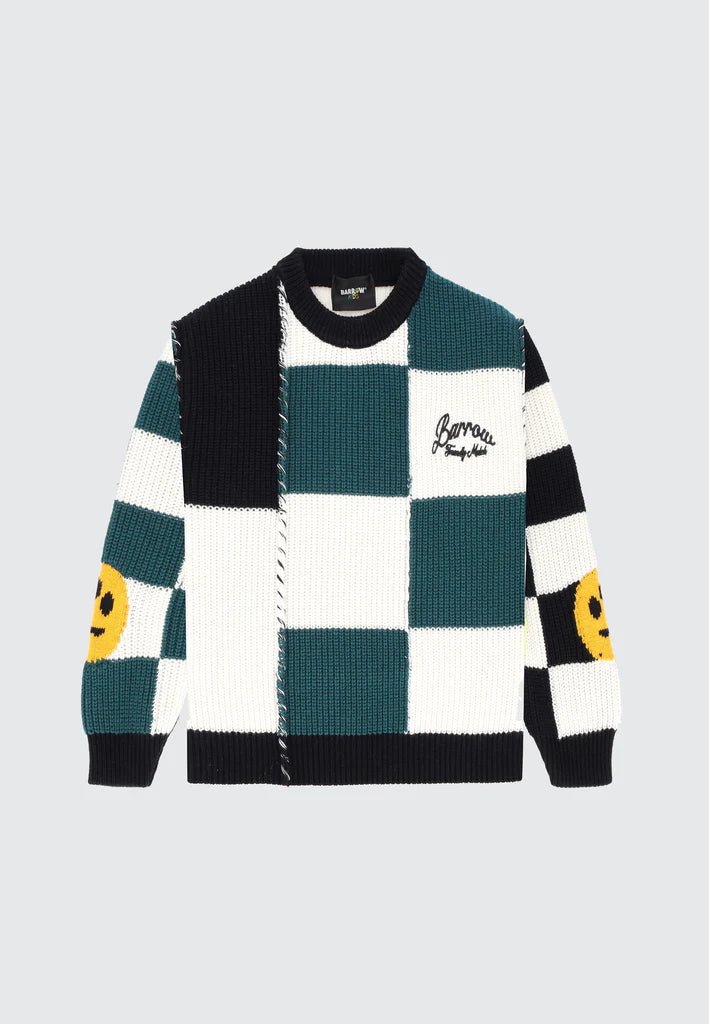 CARDIGAN TRICOLORE A SCACCHI BARROW - Angel Luxury