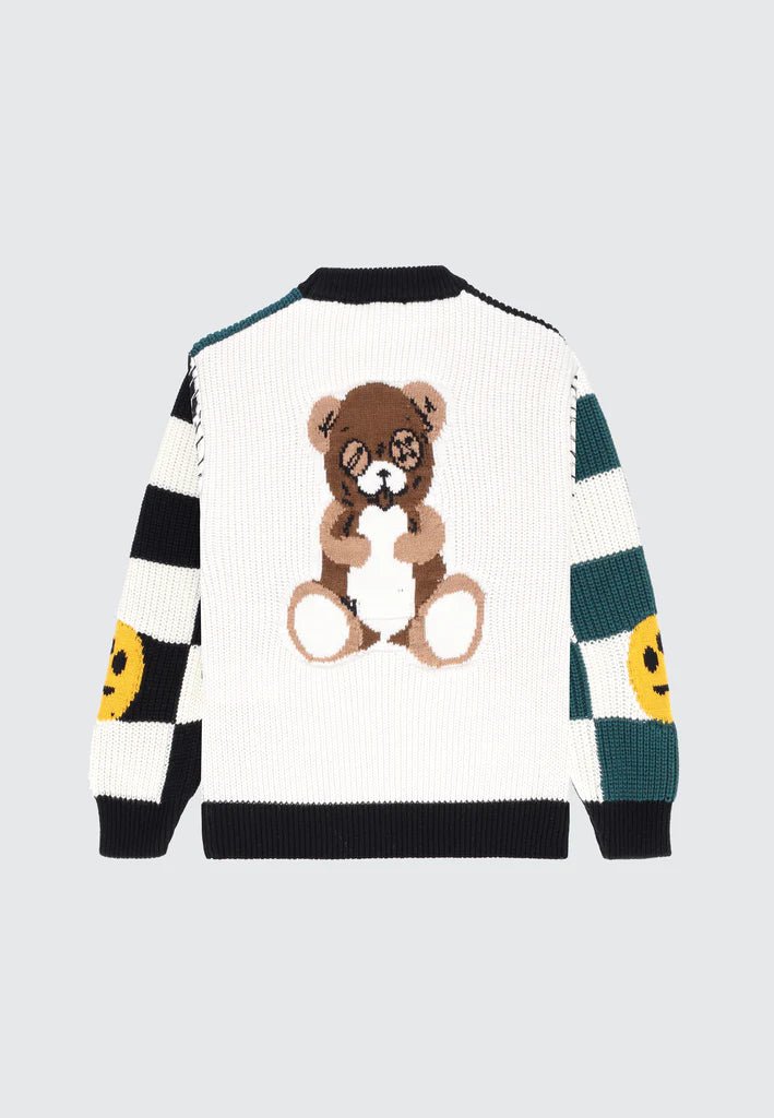 CARDIGAN TRICOLORE A SCACCHI BARROW - Angel Luxury