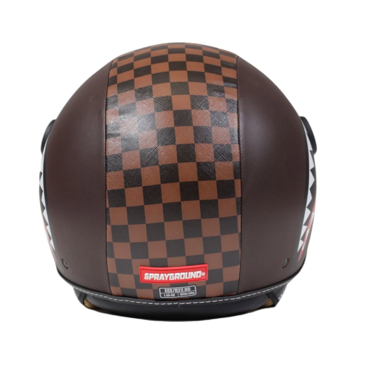 CASCO SHARK IN PARIS HELMENT BROWN SPRAYGROUND - Angel Luxury