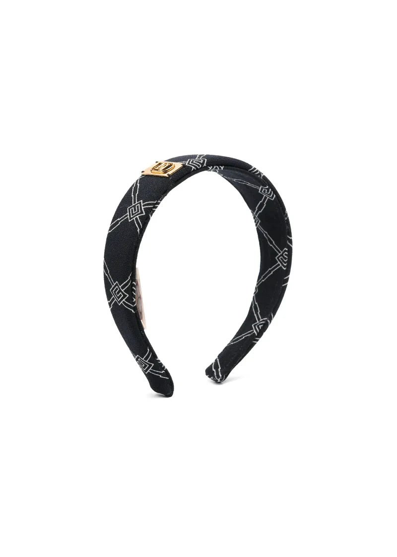 CERCHIETTO NERO - BURRO LOGATO ELISABETTA FRANCHI - Angel Luxury