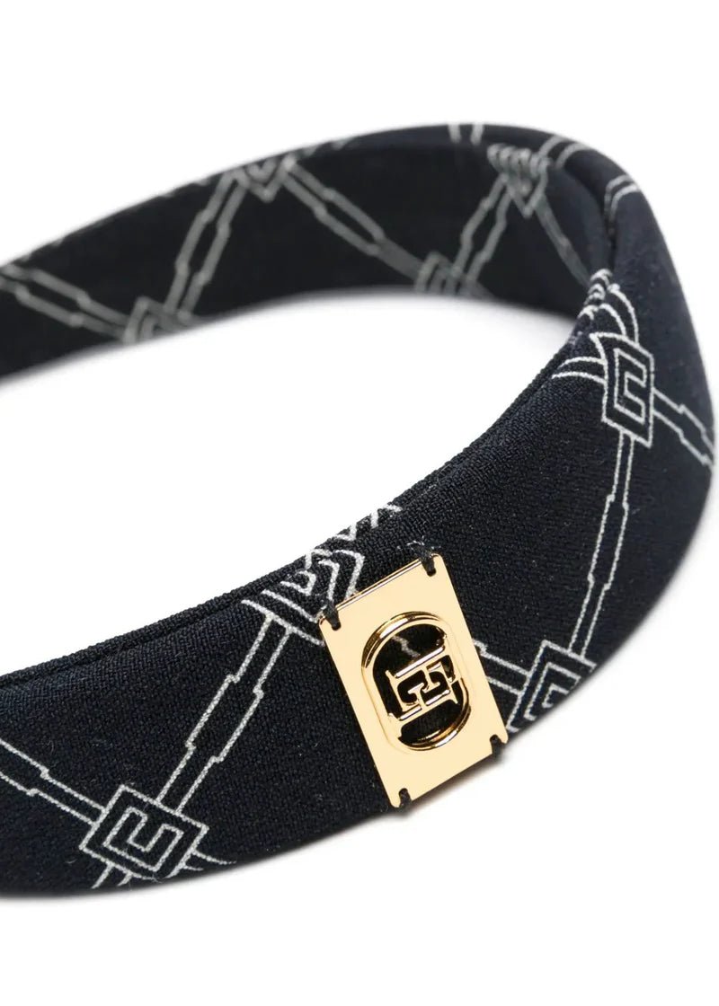 CERCHIETTO NERO - BURRO LOGATO ELISABETTA FRANCHI - Angel Luxury