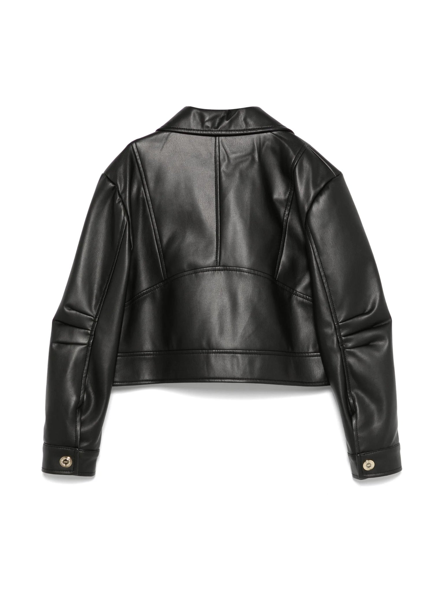 CHIODO IN ECOPELLE NERO ELISABETTA FRANCHI - Angel Luxury