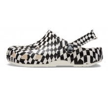 CIABATTA A QUADRI BIANCO/NERA CROCS - Angel Luxury