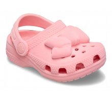 CIABATTA CON FIOCCO IN VELLUTO ROSA CROCS - Angel Luxury