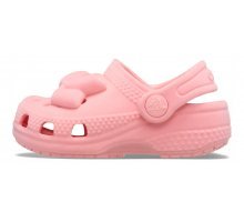 CIABATTA CON FIOCCO IN VELLUTO ROSA CROCS - Angel Luxury