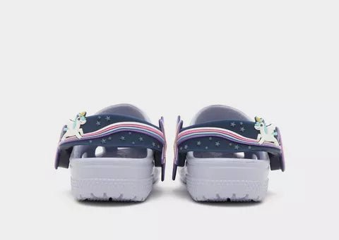 CIABATTA LAVANDA CON UNICORNO E LUCI CROCS - Angel Luxury