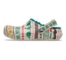 CIABATTA NATALIZIA CON INTERNO TEDDY VERDE CROCS - Angel Luxury