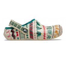 CIABATTA NATALIZIA CON INTERNO TEDDY VERDE CROCS - Angel Luxury