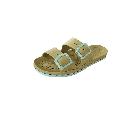 CIABATTA SAHARA BEIGE/CELESTE SENSI - Angel Luxury