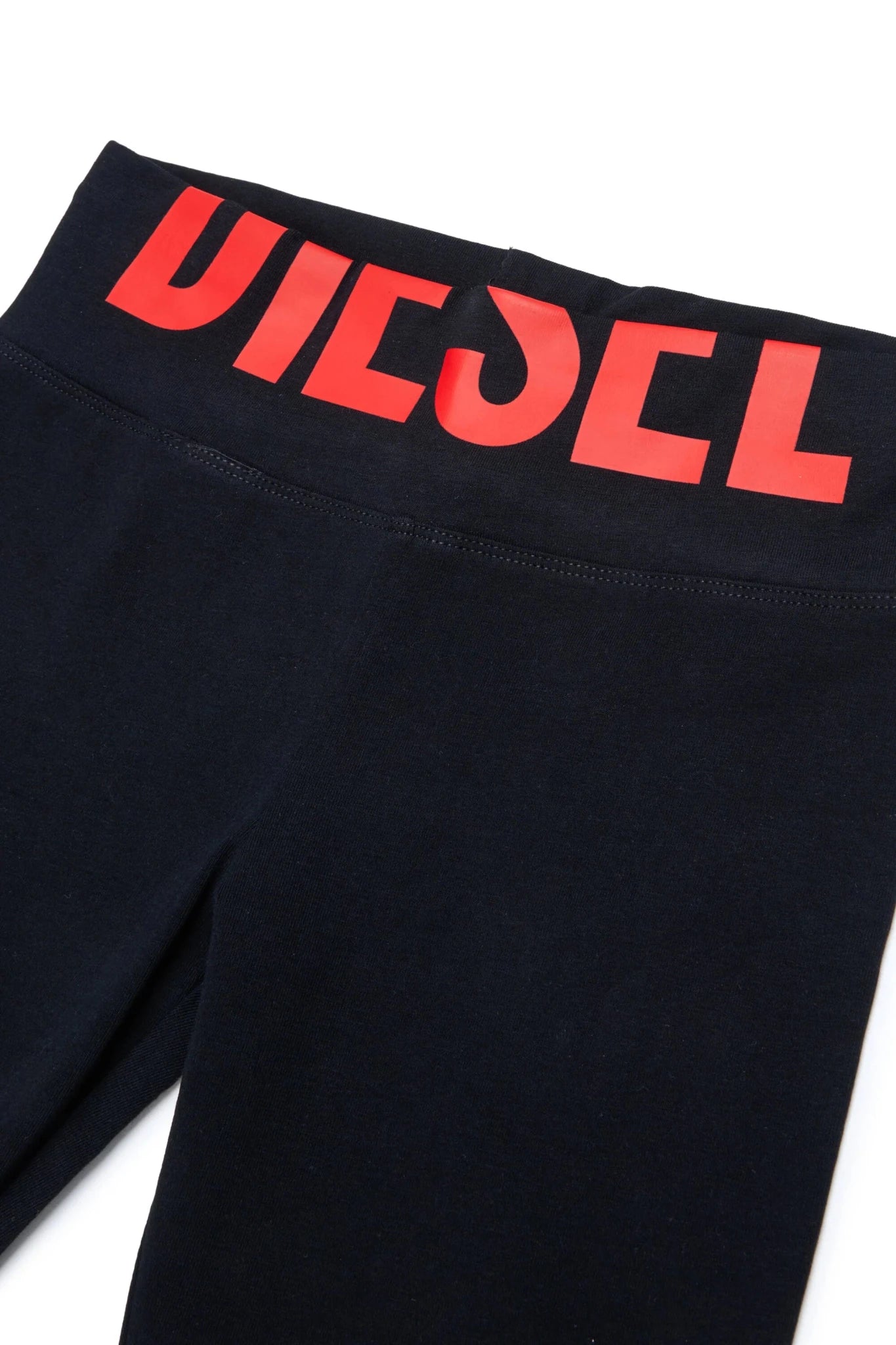 CICLISTA NERO CON LOGO DIESEL ROSSO - Angel Luxury
