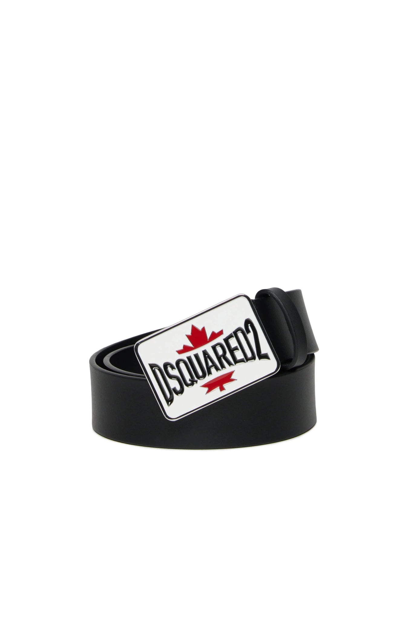 CINTURA CON LOGO NERA DSQUARED2 - Angel Luxury