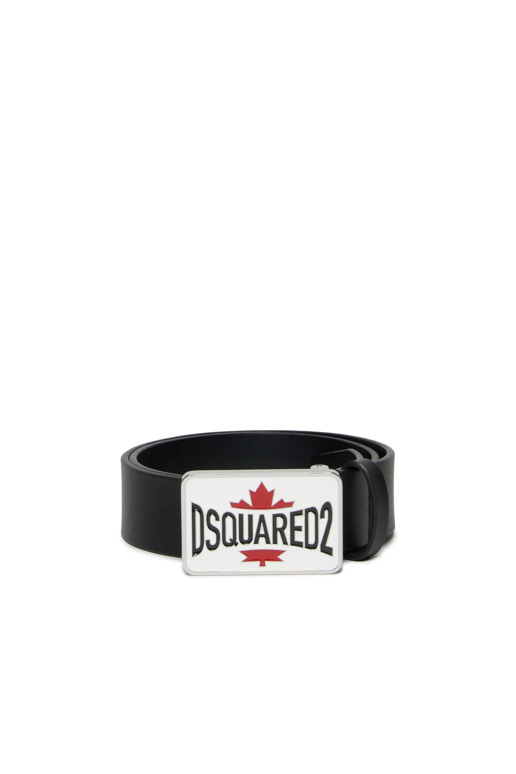 CINTURA CON LOGO NERA DSQUARED2 - Angel Luxury