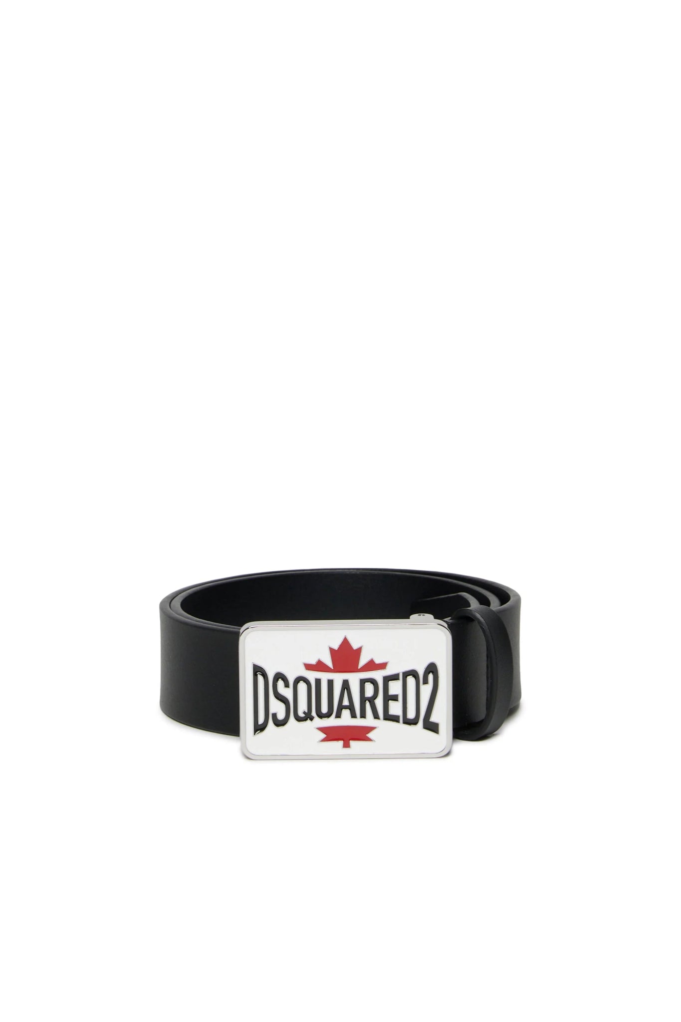 CINTURA CON LOGO NERA DSQUARED2 - Angel Luxury