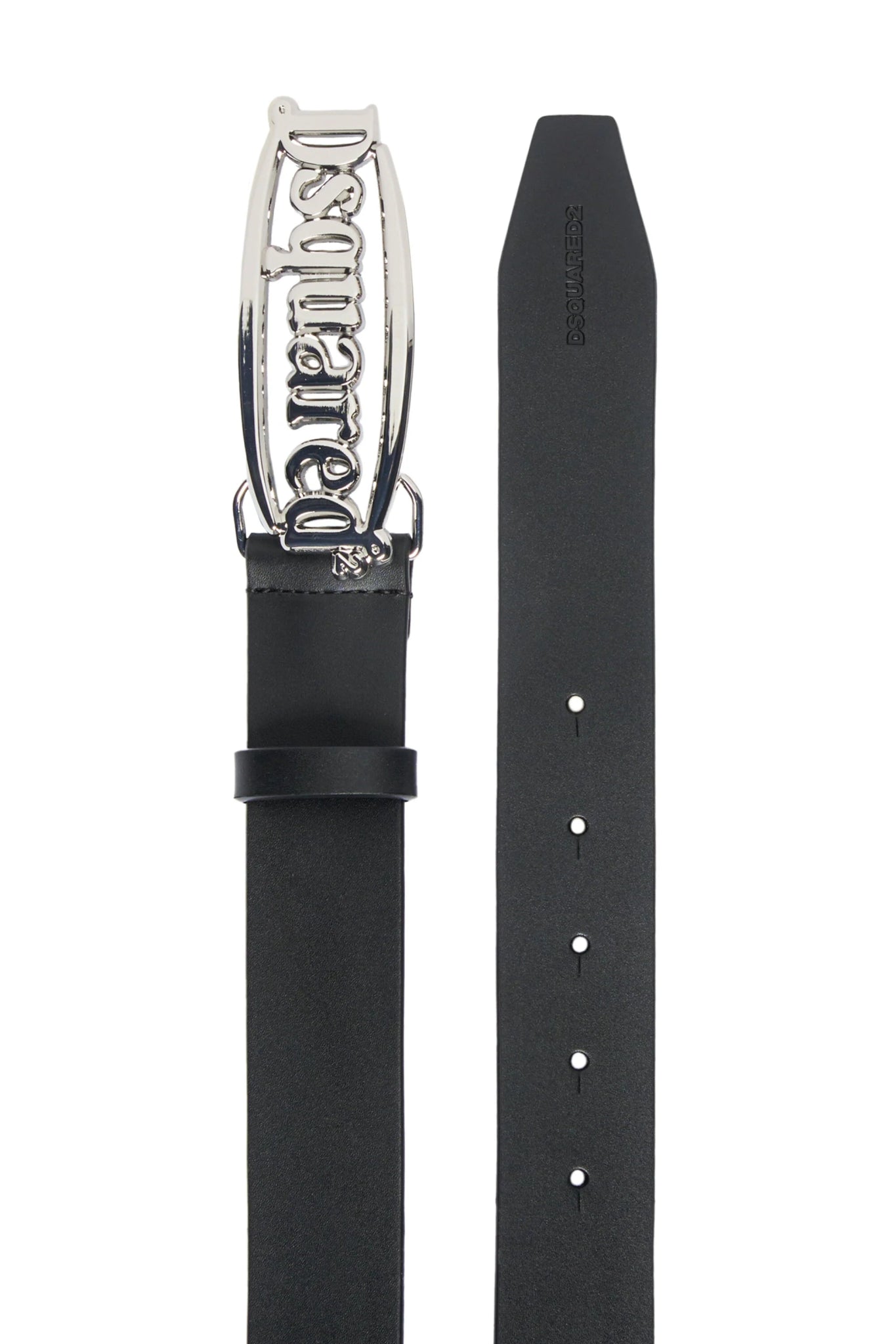 CINTURA IN PELLE NERA DSQUARED2 - Angel Luxury