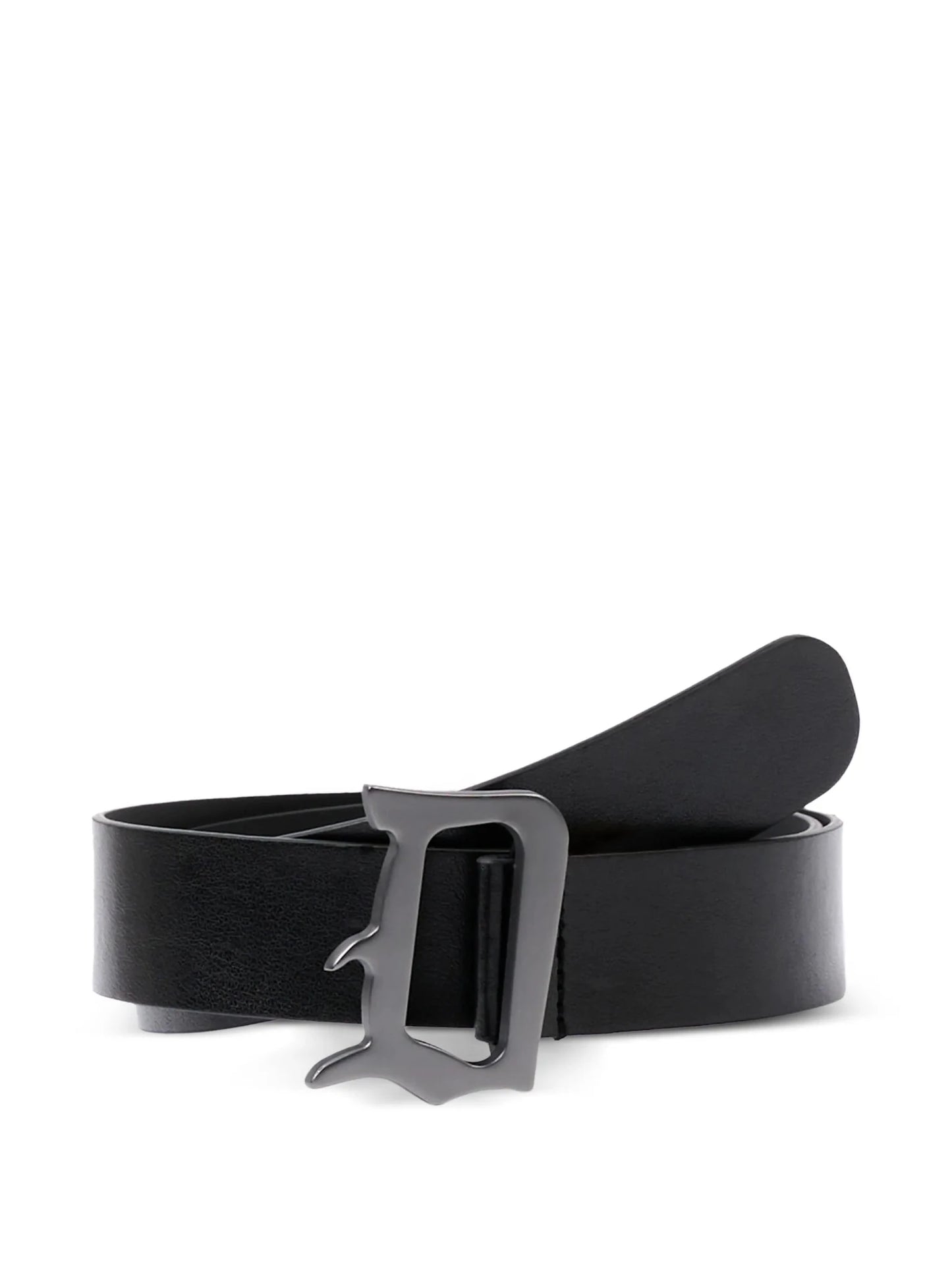 CINTURA NERA CON FIBBIA A D DONDUP - Angel Luxury