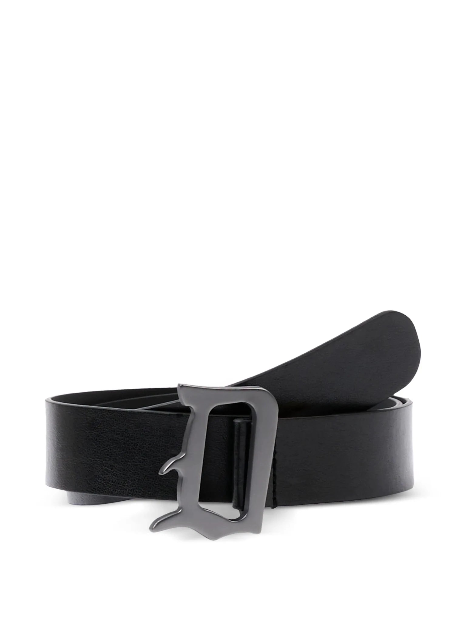 CINTURA NERA CON FIBBIA A D DONDUP - Angel Luxury