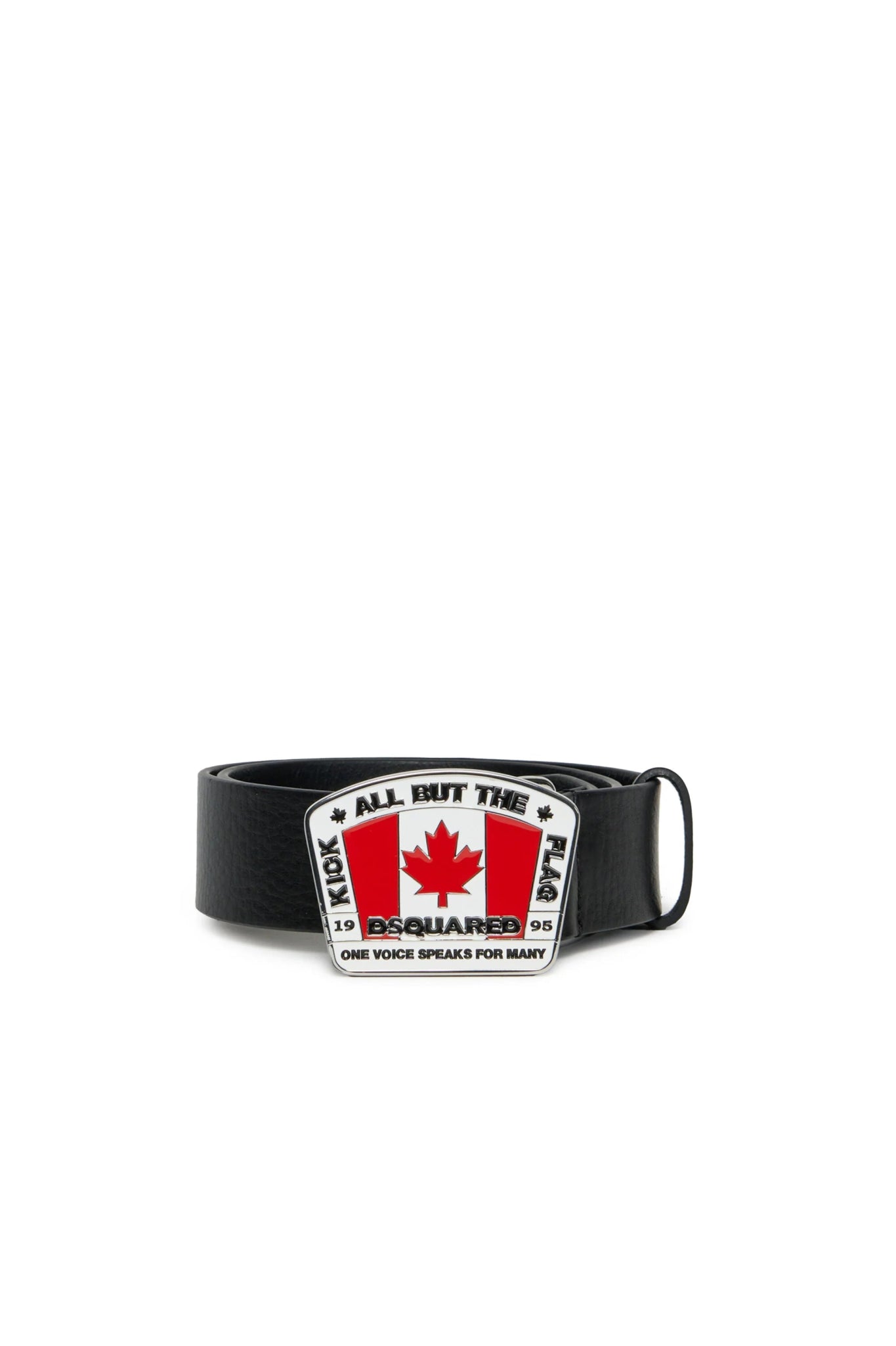 CINTURA NERA CON FIBBIA CANADA DSQUARED2 - Angel Luxury