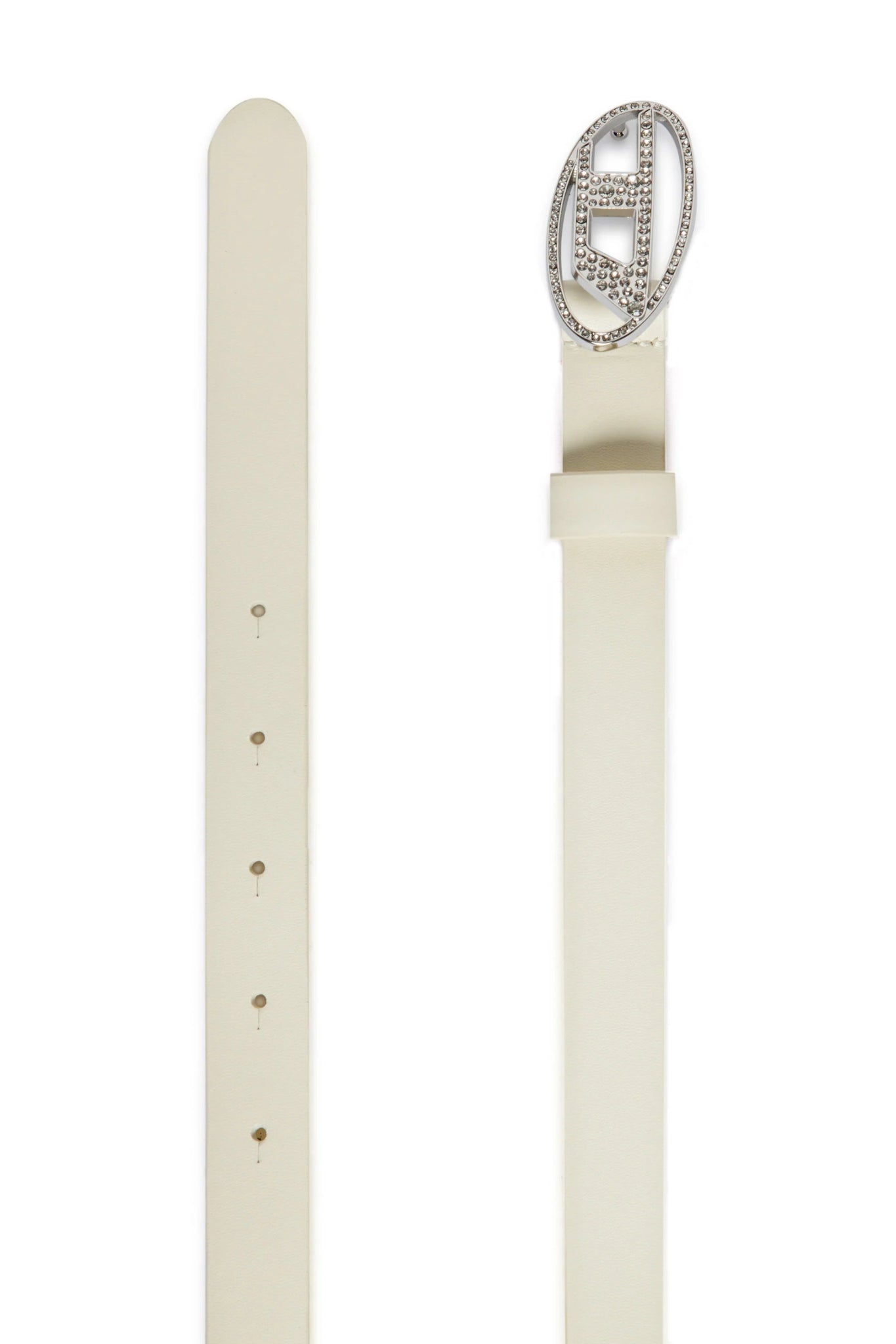 CINTURA PANNA CON LOGO BRILLANTINATO DIESEL - Angel Luxury