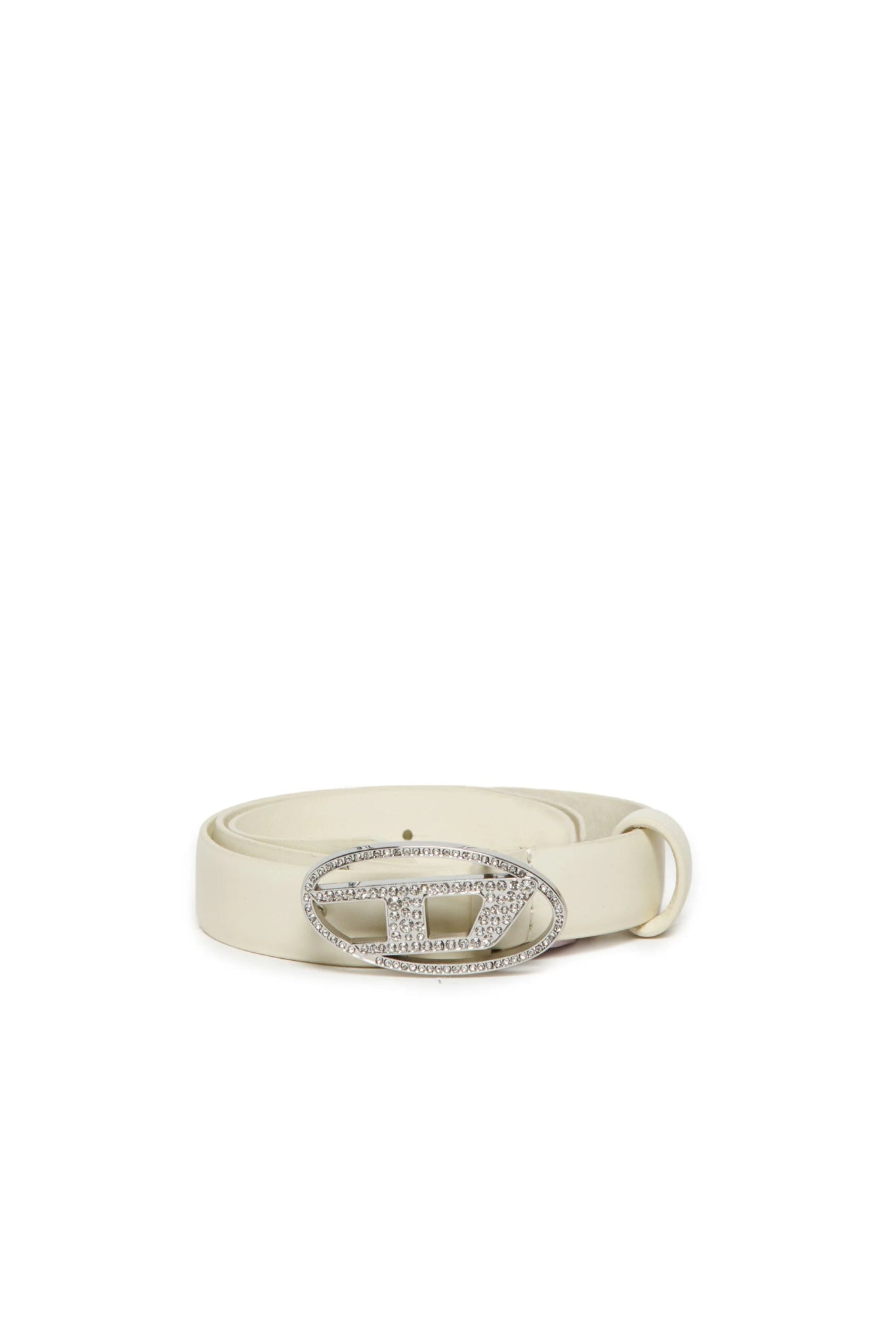 CINTURA PANNA CON LOGO BRILLANTINATO DIESEL - Angel Luxury