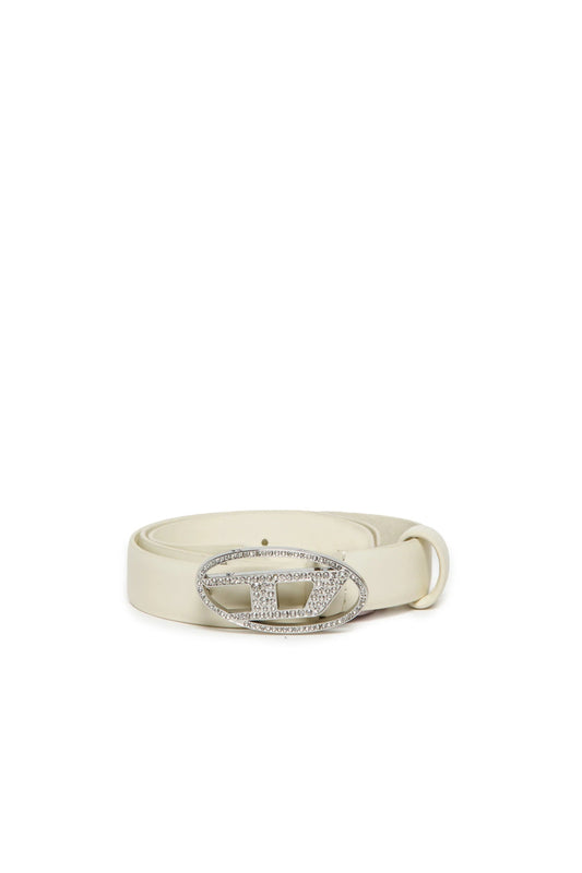 CINTURA PANNA CON LOGO BRILLANTINATO DIESEL - Angel Luxury