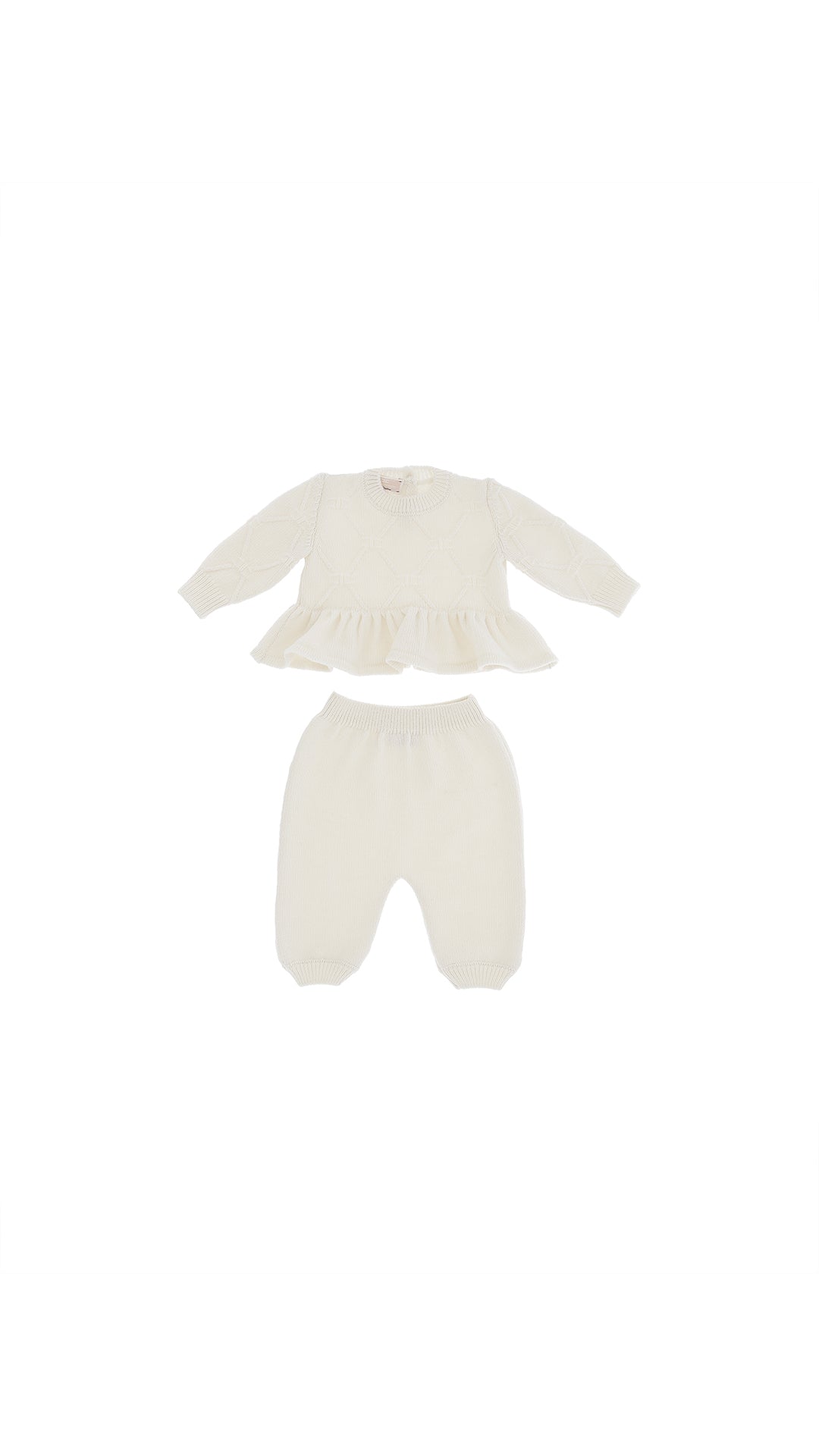 COMPLETO 2PZ IN TRICOT BURRO ELISABETTA FRANCHI - Angel Luxury