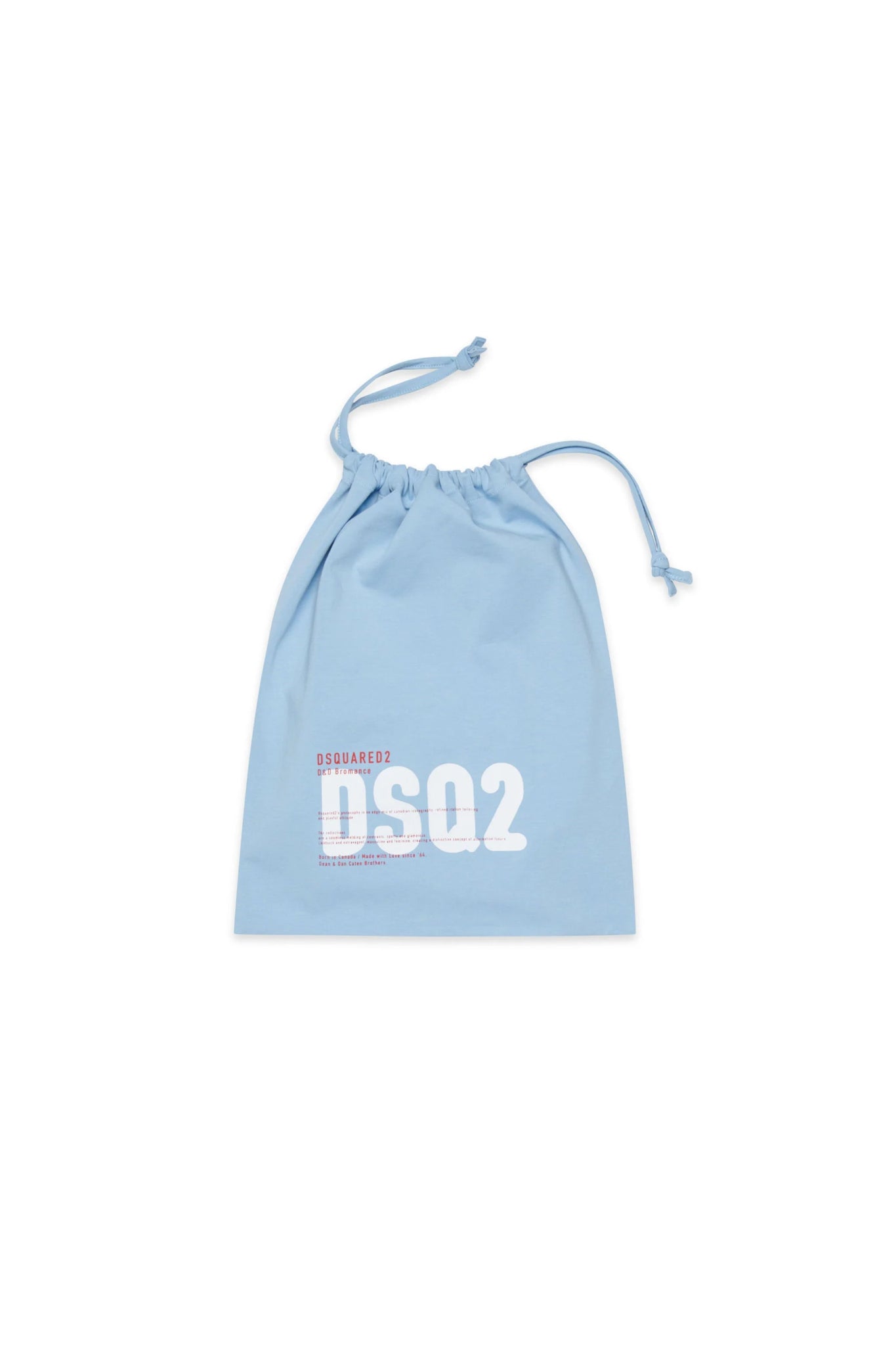 COMPLETO AZZURRO CON LOGO BIANCO DSQUARED2 - Angel Luxury