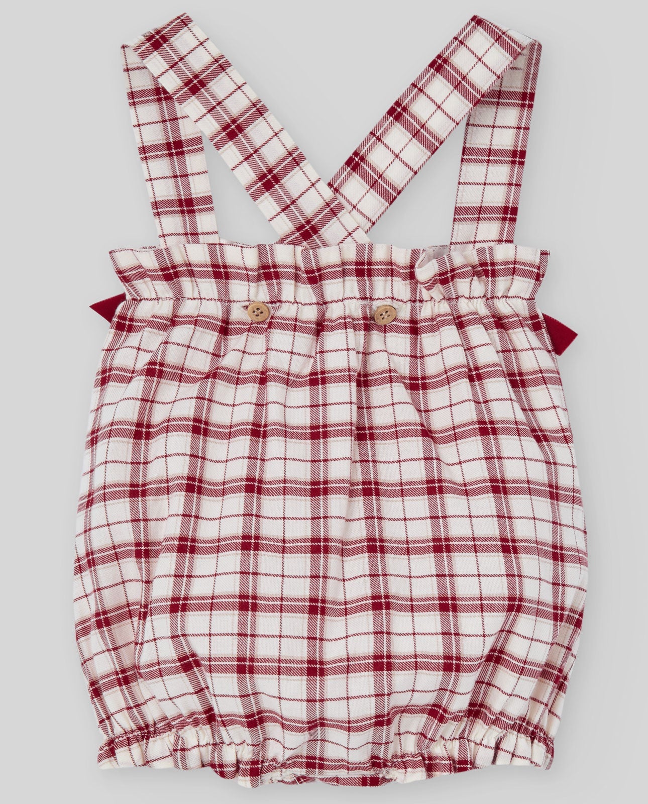 COMPLETO CAMICIA+SHORTS A QUADRI E FIOCCHI ROSSO PAZ RODRIGUEZ - Angel Luxury