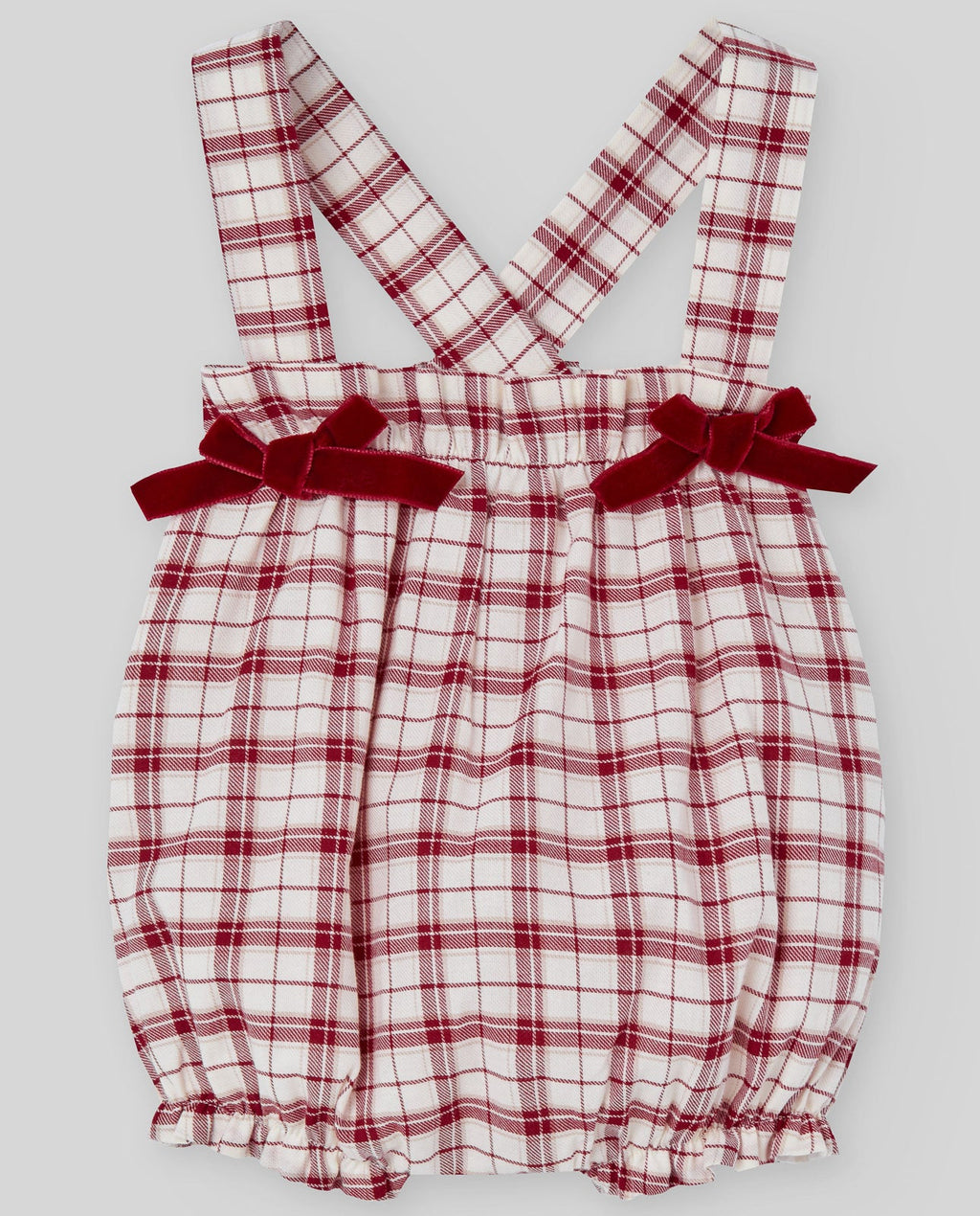 COMPLETO CAMICIA+SHORTS A QUADRI E FIOCCHI ROSSO PAZ RODRIGUEZ - Angel Luxury