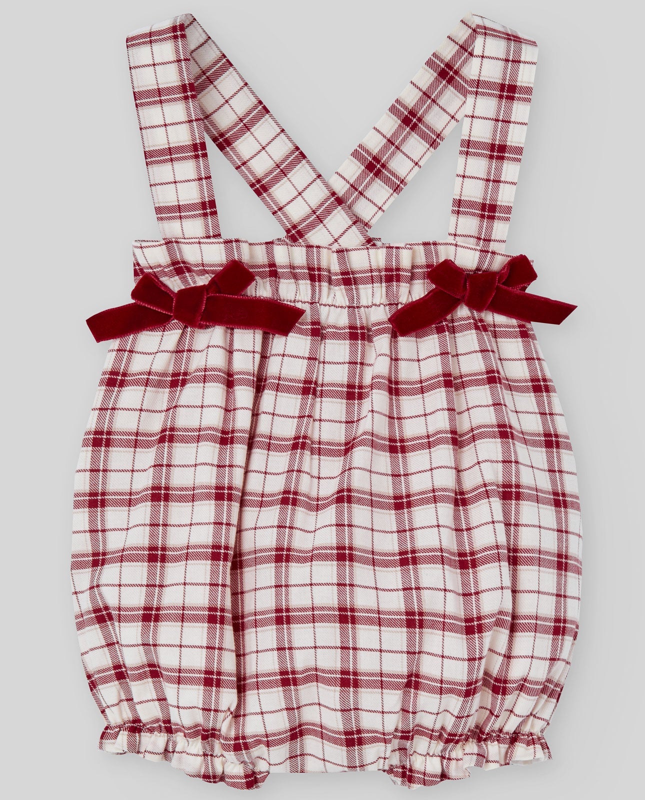 COMPLETO CAMICIA+SHORTS A QUADRI E FIOCCHI ROSSO PAZ RODRIGUEZ - Angel Luxury