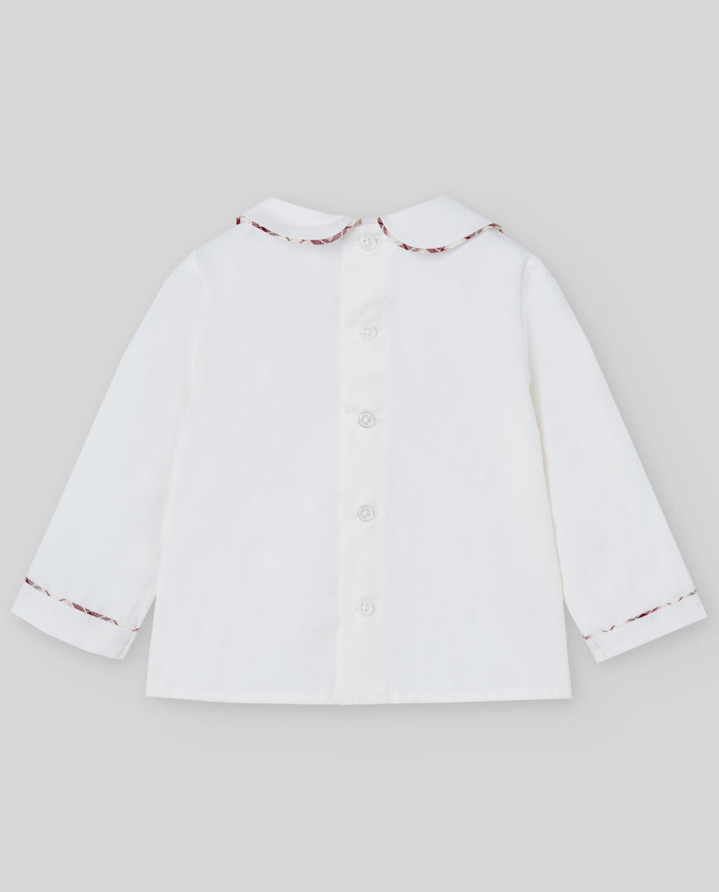 COMPLETO CAMICIA+SHORTS CON BRETELLE A QUADRI ROSSO PAZ RODRIGUEZ - Angel Luxury