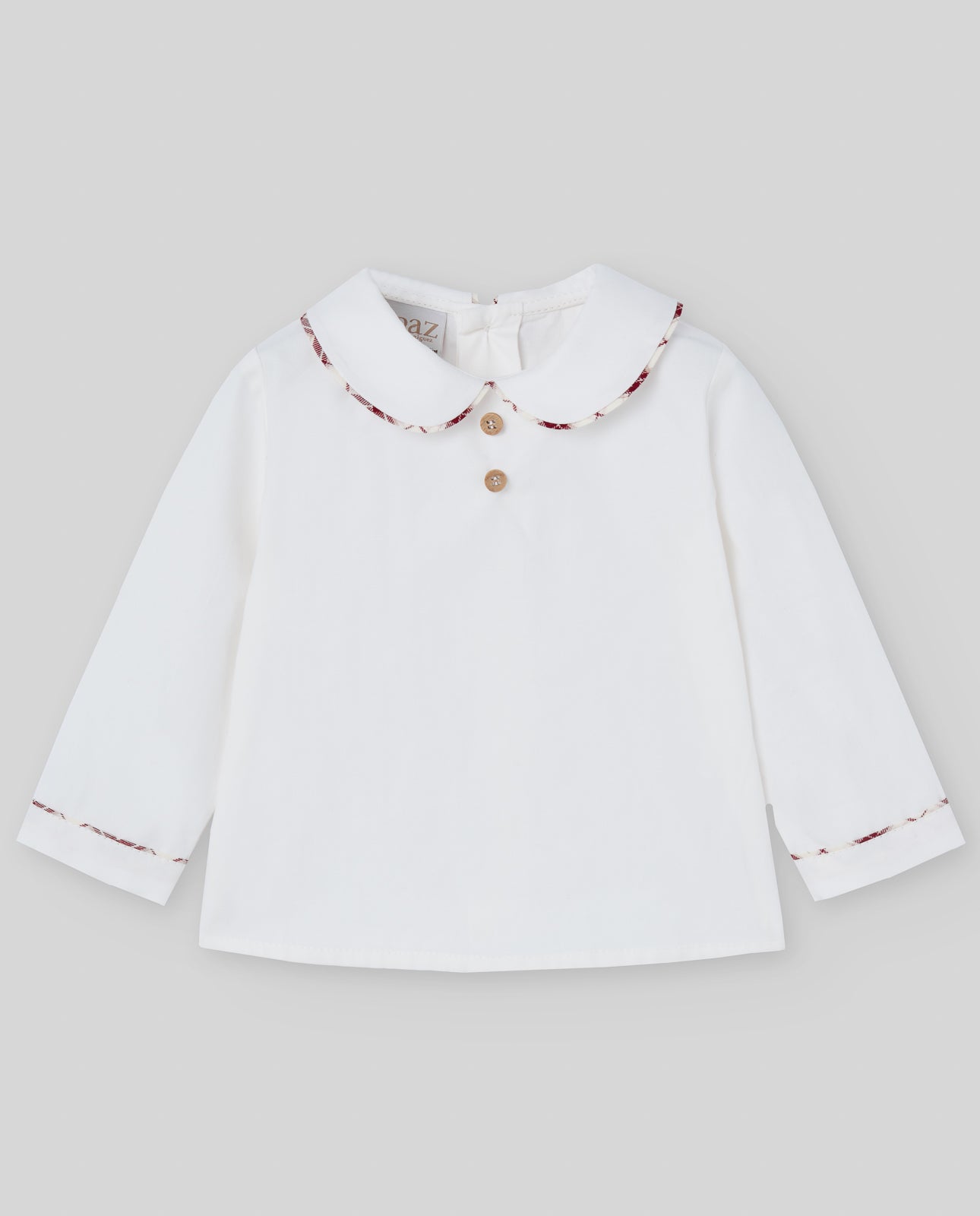 COMPLETO CAMICIA+SHORTS CON BRETELLE A QUADRI ROSSO PAZ RODRIGUEZ - Angel Luxury